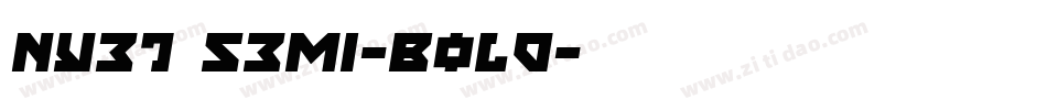Nyet Semi-Bold字体转换